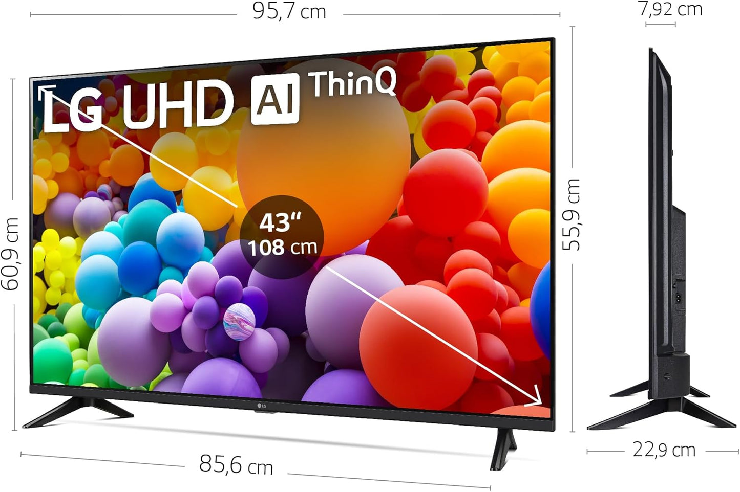 LG 43UT73006LA 43 ",UHD 4K, Serie UT73, Smart TV