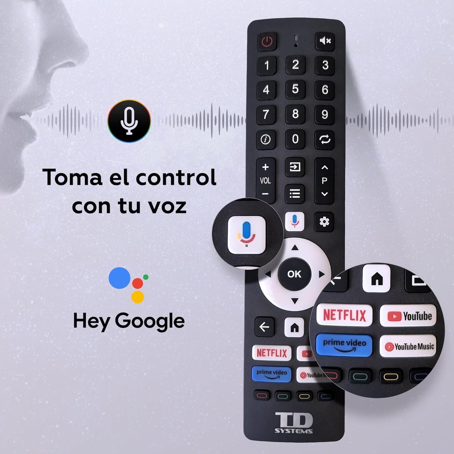 TD Systems - Smart TV 24 Pulgadas HDR sin Marcos, Android 11