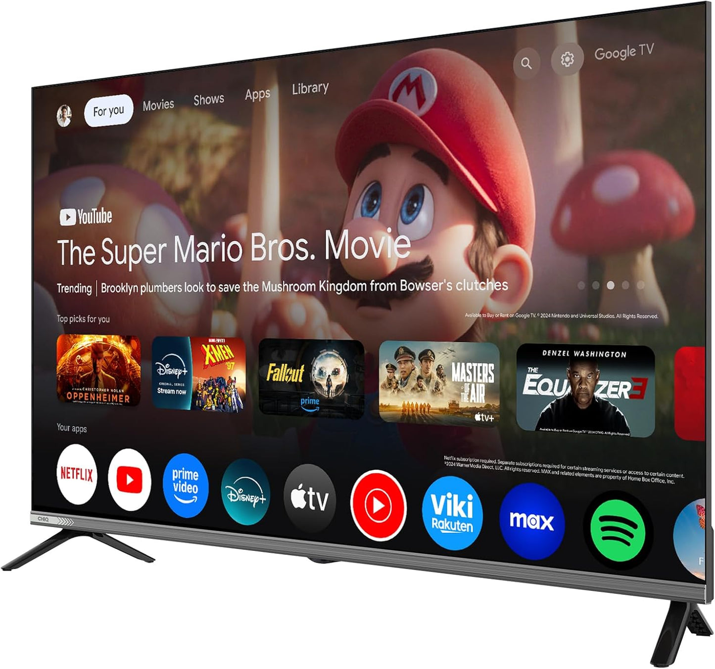 CHiQ L40M9G Smart TV de 40 Pulgadas (100 cm), HDR10, Google TV