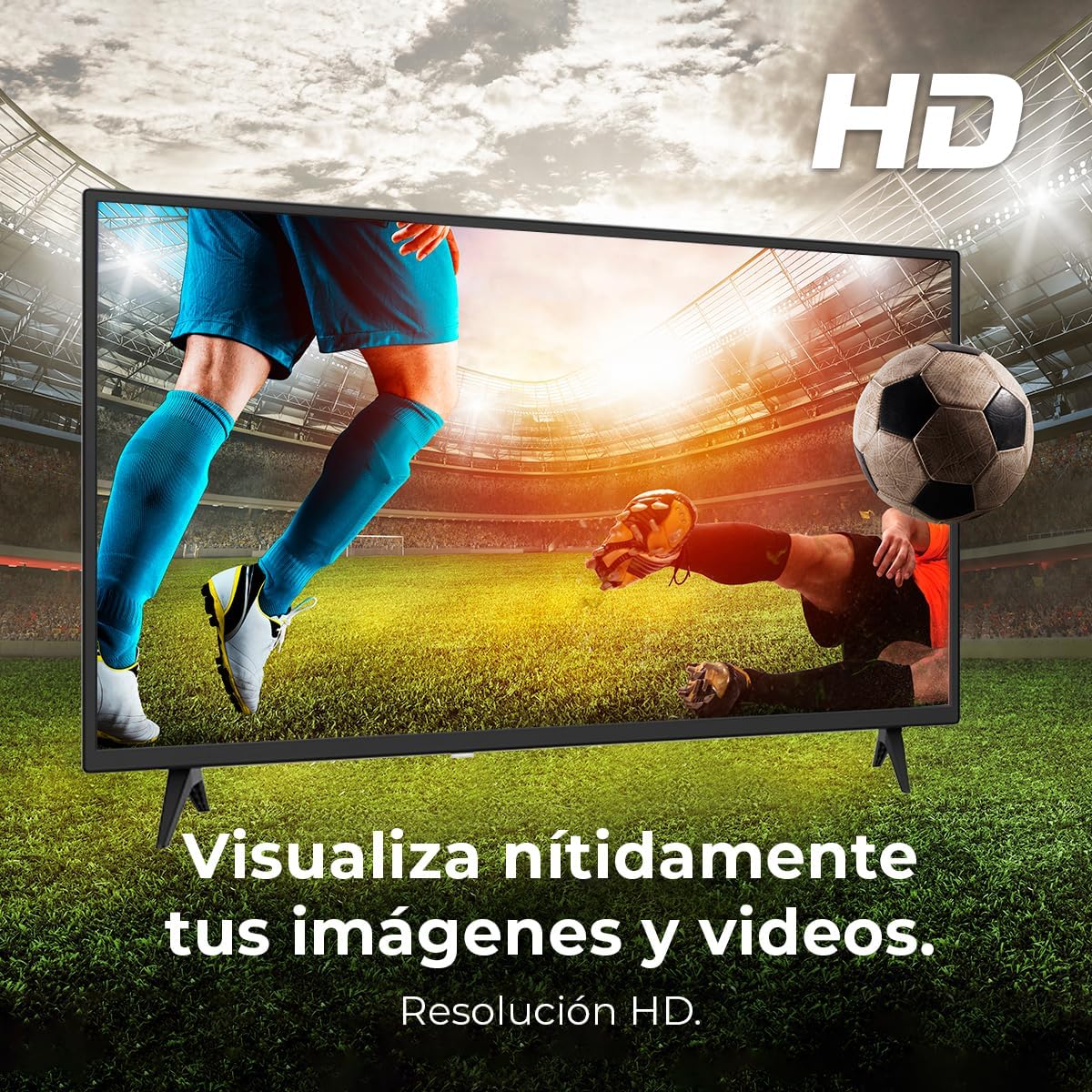 Cecotec TV, Televisor LED de 32Pulgadas 0 Series 0032S. Pantalla 32 Pulgadas, HD