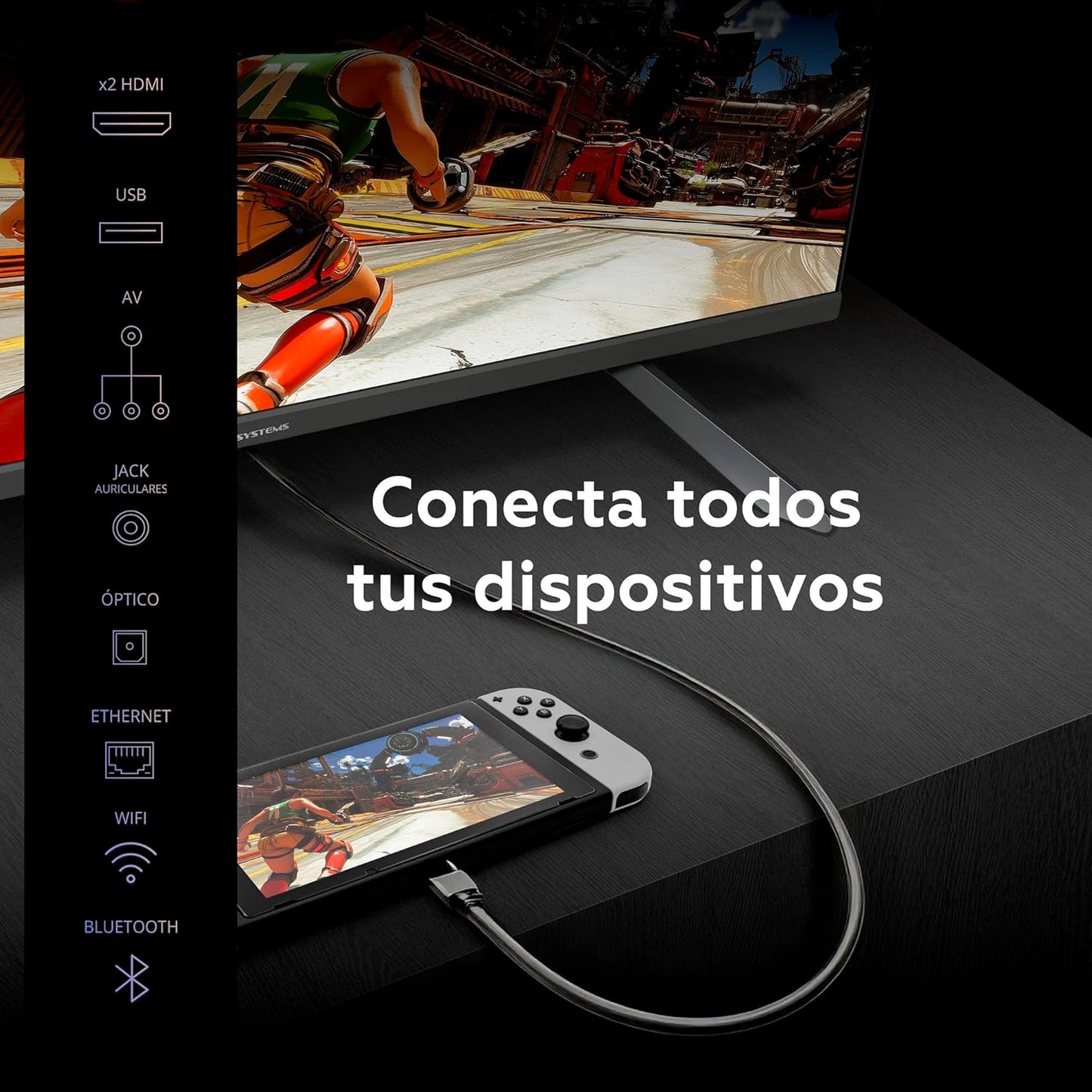 TD Systems - Smart TV 24 Pulgadas, Television TDT HD