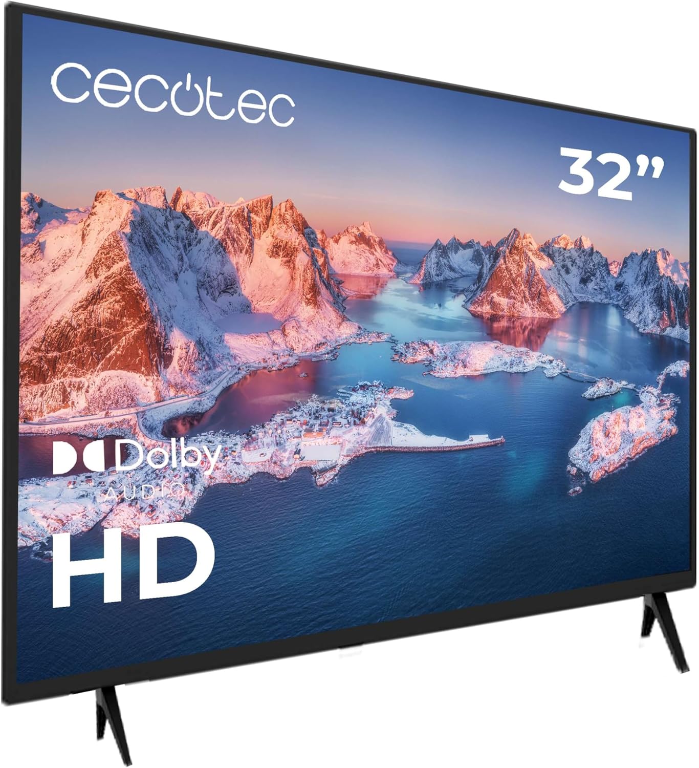 Cecotec TV, Televisor LED de 32Pulgadas 0 Series 0032S. Pantalla 32 Pulgadas, HD