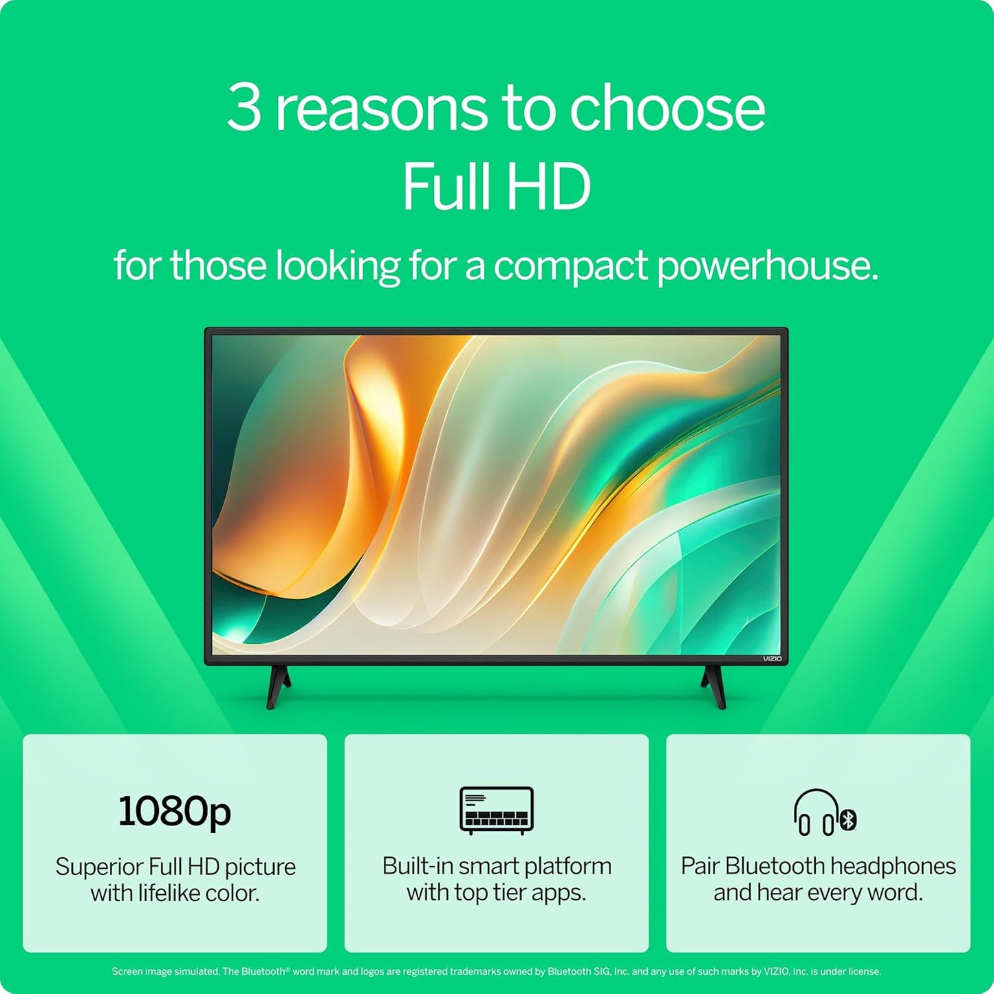 VIZIO Smart TV Full HD 1080p de 40 pulgadas