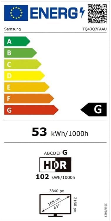 Samsung TV 43 Pulgadas QLED Q7F 4K Smart TV