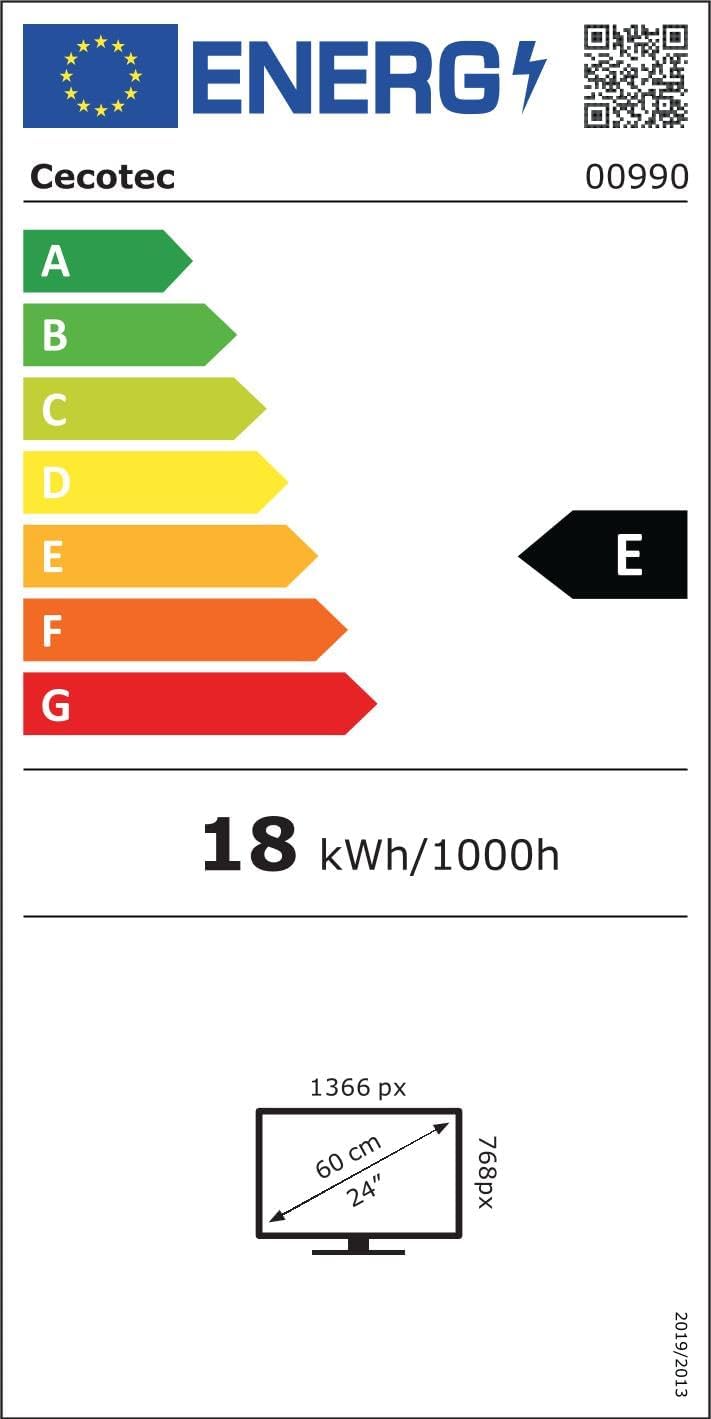 Cecotec Smart TV, Televisor LED de 24 Pulgadas Resolución HD A5 Series ALH50024