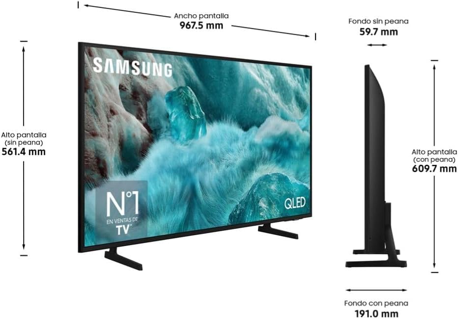 Samsung TV 43 Pulgadas QLED Q7F 4K Smart TV