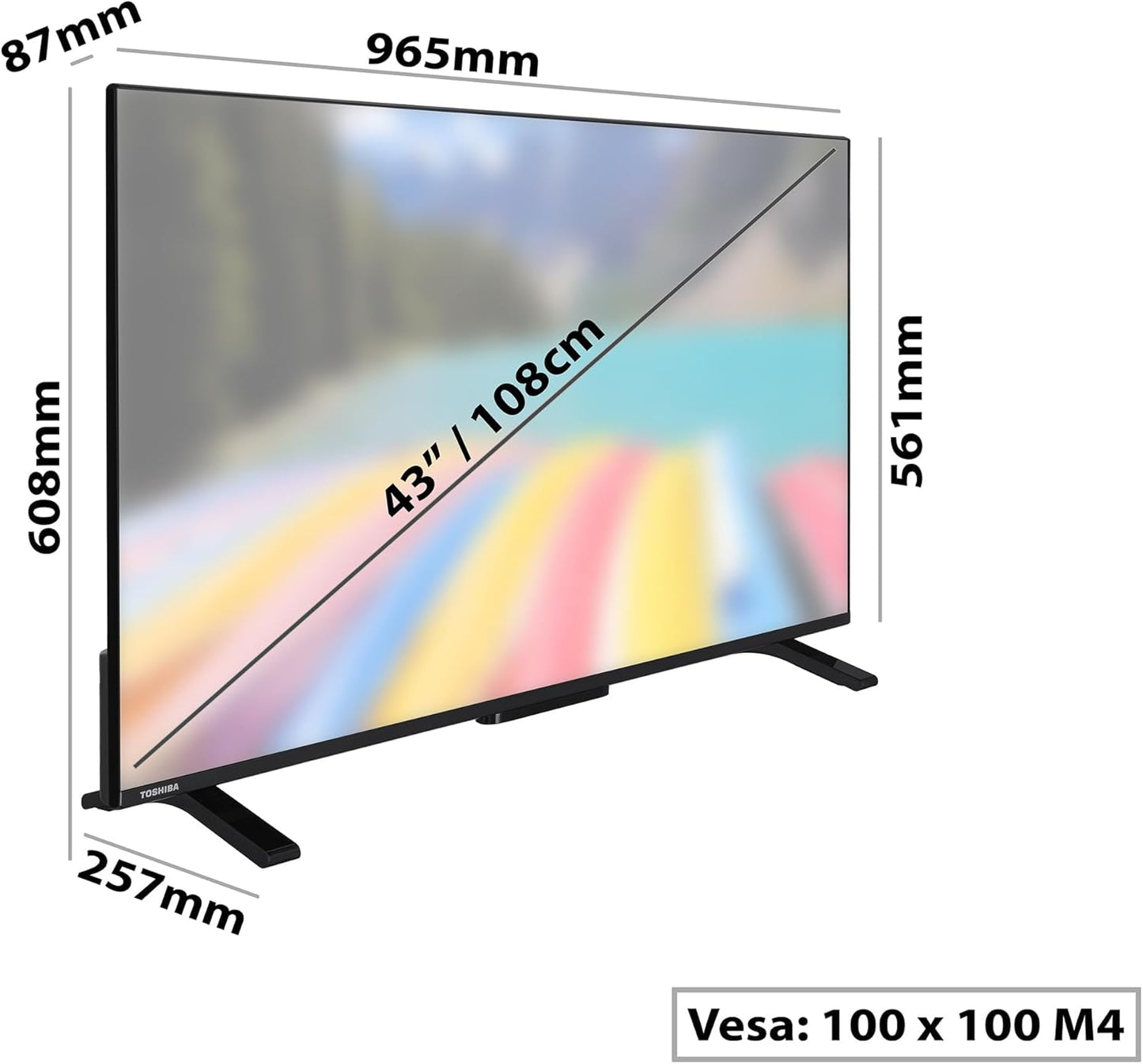 Toshiba 43UV2363DG 43" LED UltraHD 4K HDR