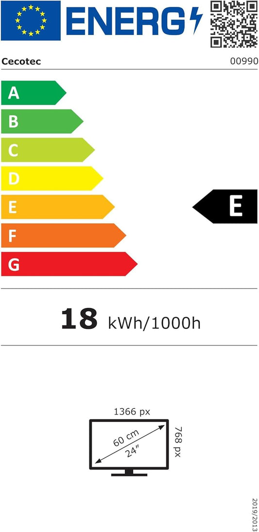 Cecotec Smart TV, Televisor LED de 24 Pulgadas Resolución HD A5 Series ALH50024