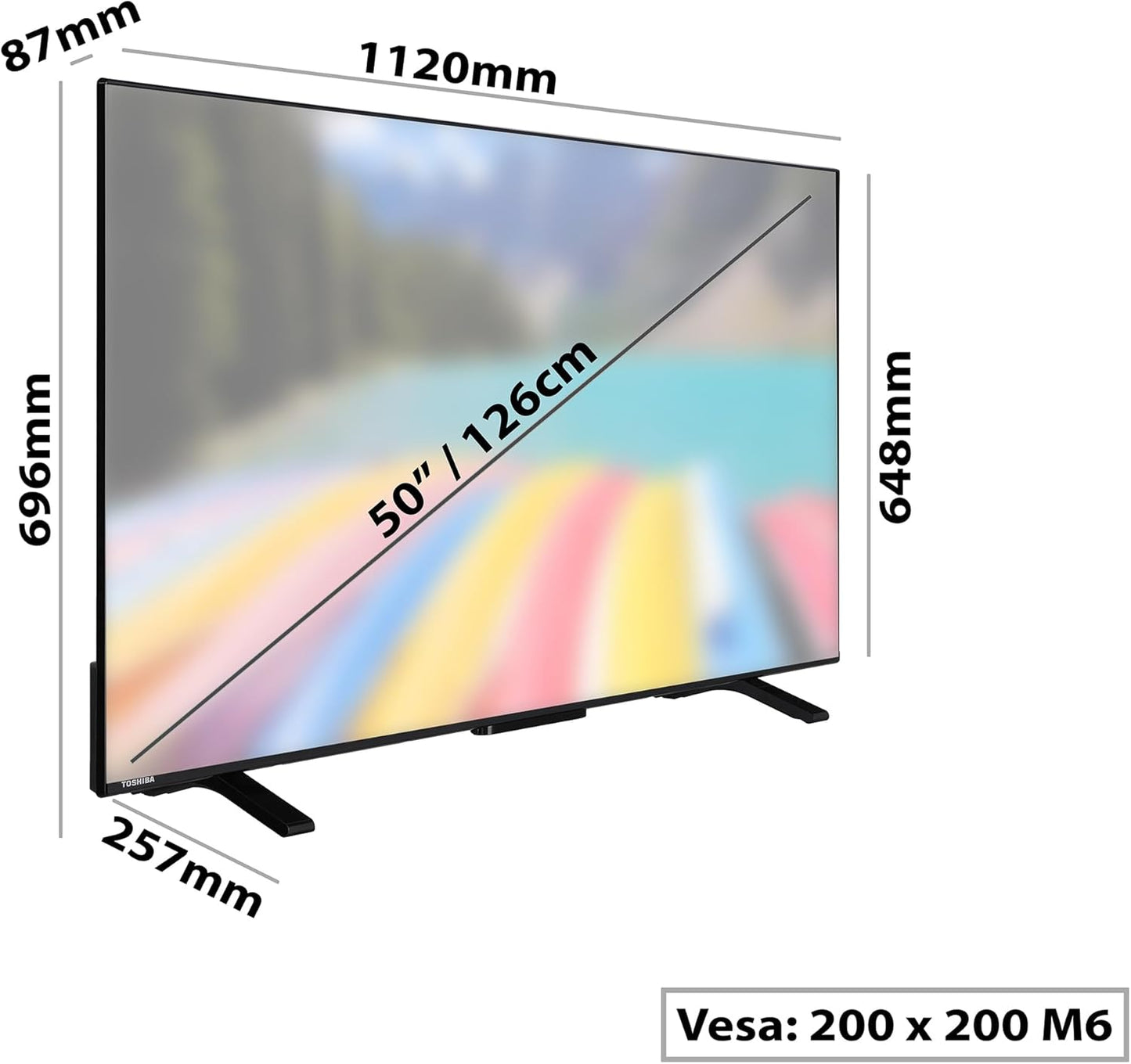 TOSHIBA 50UV2363DG Smart TV 4K UHD de 50"