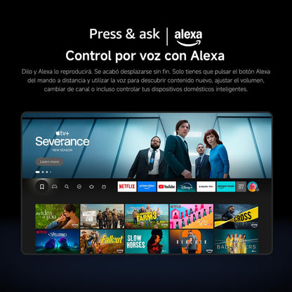 XIAOMI TV F 32, 32 Pulgadas (81 cm), HD, Smart TV, Fire OS7, Control por Voz Alexa, Dolby Audio, DTS Virtual:X, DTS-HD, Compatible con Apple AirPlay, 2025