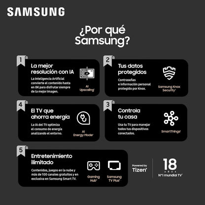 Samsung TV Crystal UHD 2024 43DU7105 Smart TV