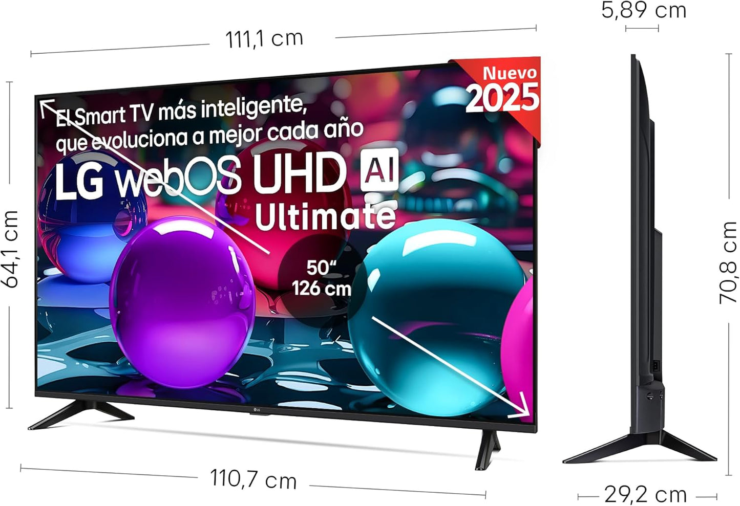 LG 50UA73006LA - TV 50", UHD 4K