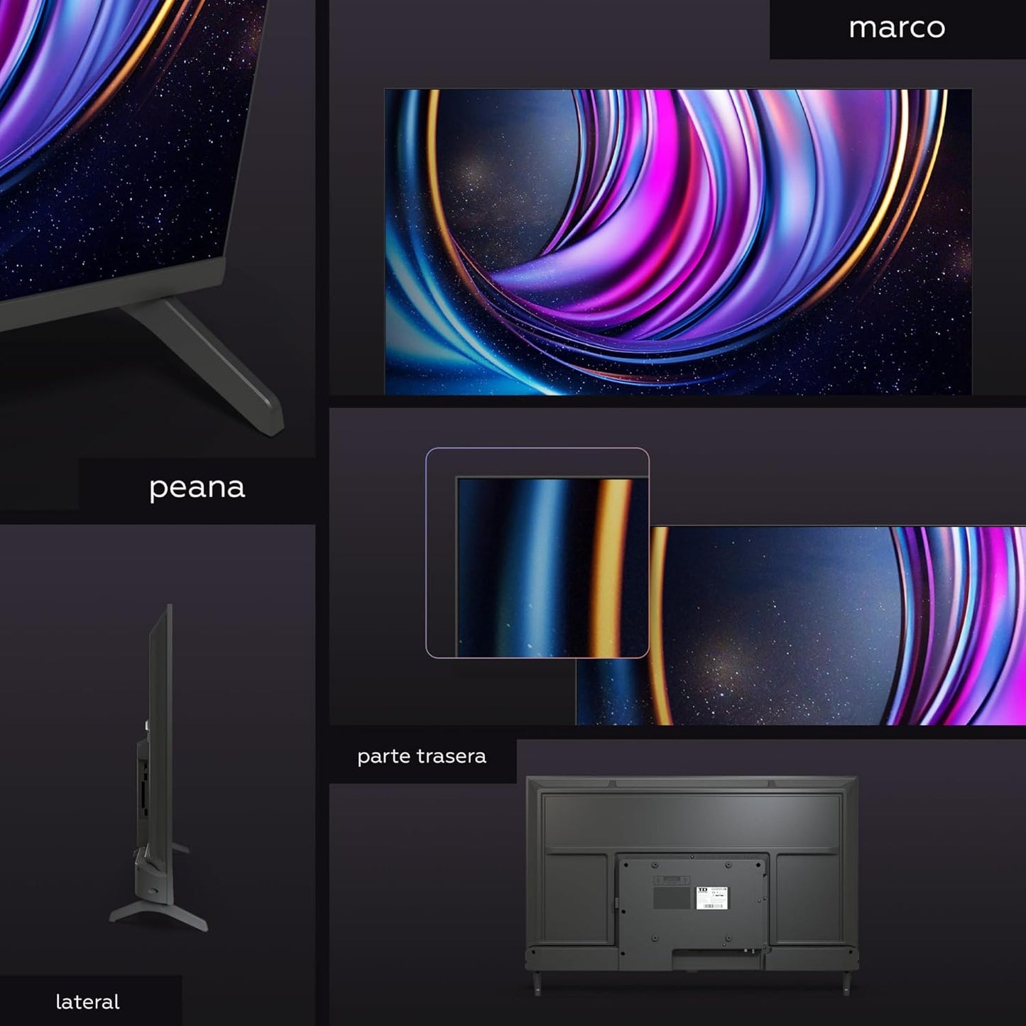 TD Systems - Smart TV 24 Pulgadas HDR sin Marcos, Android 11
