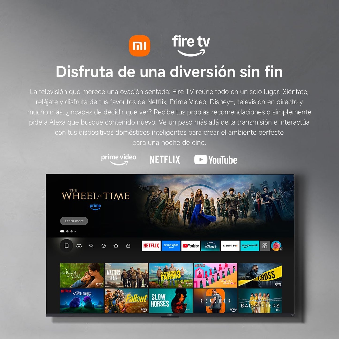 XIAOMI TV F 32, 32 Pulgadas (81 cm), HD, Smart TV, Fire OS7, Control por Voz Alexa, Dolby Audio, DTS Virtual:X, DTS-HD, Compatible con Apple AirPlay, 2025