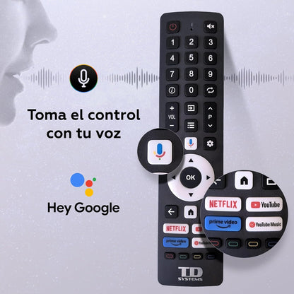 TD Systems - Smart TV 24 Pulgadas HDR sin Marcos, Android 11