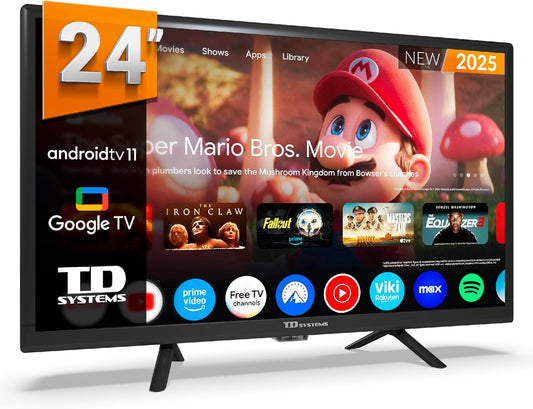 TD Systems - Smart TV 24 Pulgadas, Television TDT HD