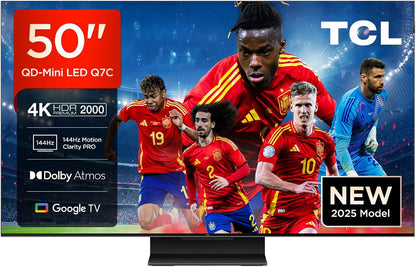 50Q7C 50" QD-Mini LED, 4K HDR Premium 2600, Smart TV