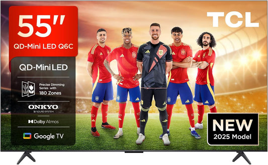 TCL 55Q6C 55” QD-Mini LED Smart TV, 4K HDR Premium
