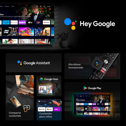 TD Systems - Smart TV 32 Pulgadas, Hey Google, Television TDT HD, Android 11, Modelo 2025, Televisor con 3 años de garantía - PRIME32C19GLE