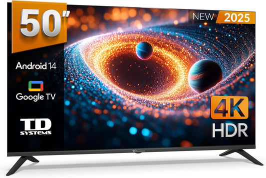 TD Systems - Smart TV 50 Pulgadas 4K Android 14