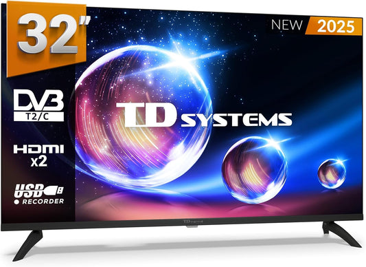 TD Systems - Televisor 32 Pulgadas sin Marcos